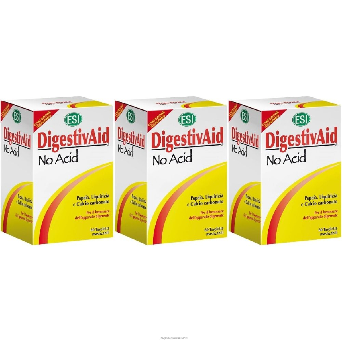 Acquista Online esi digestivaid no acid set da 3 3x60 pz compresse e Cerca l'offerta più bassa