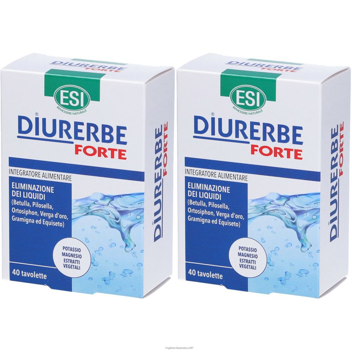 Acquista Online esi diurerbe forte set da 2 2x40 pz compresse e Cerca l'offerta più bassa