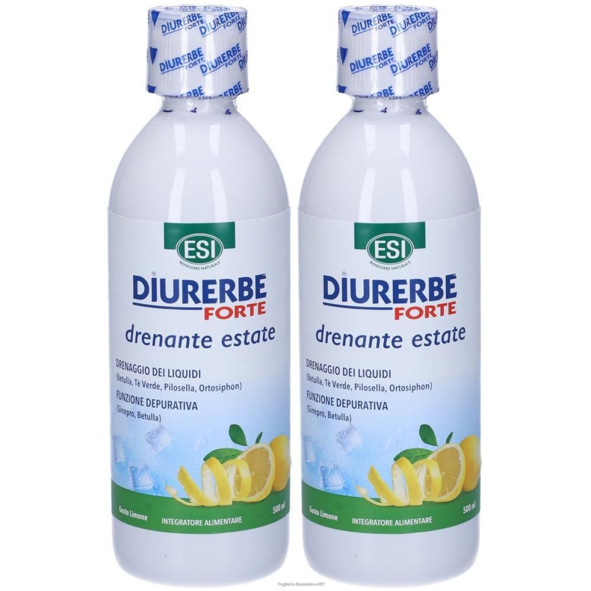 Acquista Online esi diurerbeforte drenante limone 2x500 ml soluzione orale e Cerca l'offerta più bassa
