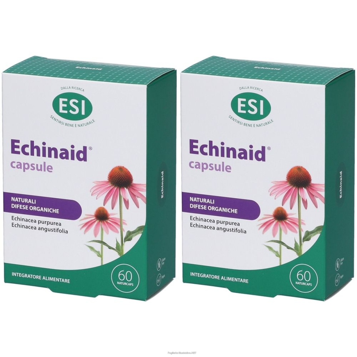Acquista Online esi echinaid® naturcaps set da 2 2x60 pz capsule e Cerca l'offerta più bassa