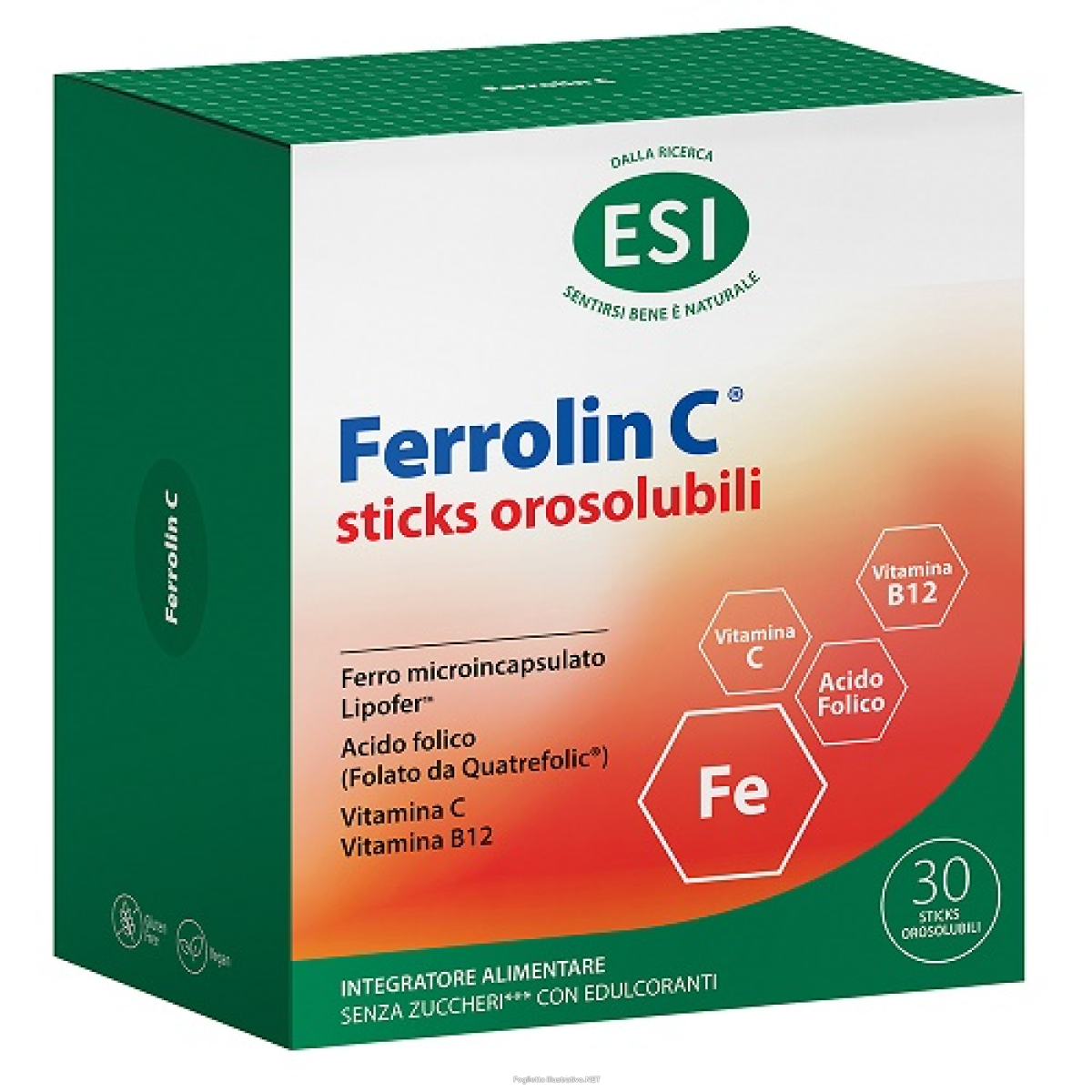 Acquista Online esi ferrolin c integratore alimentare di ferro e vitamina c 30 stick orosolumbili e Cerca l'offerta più bassa