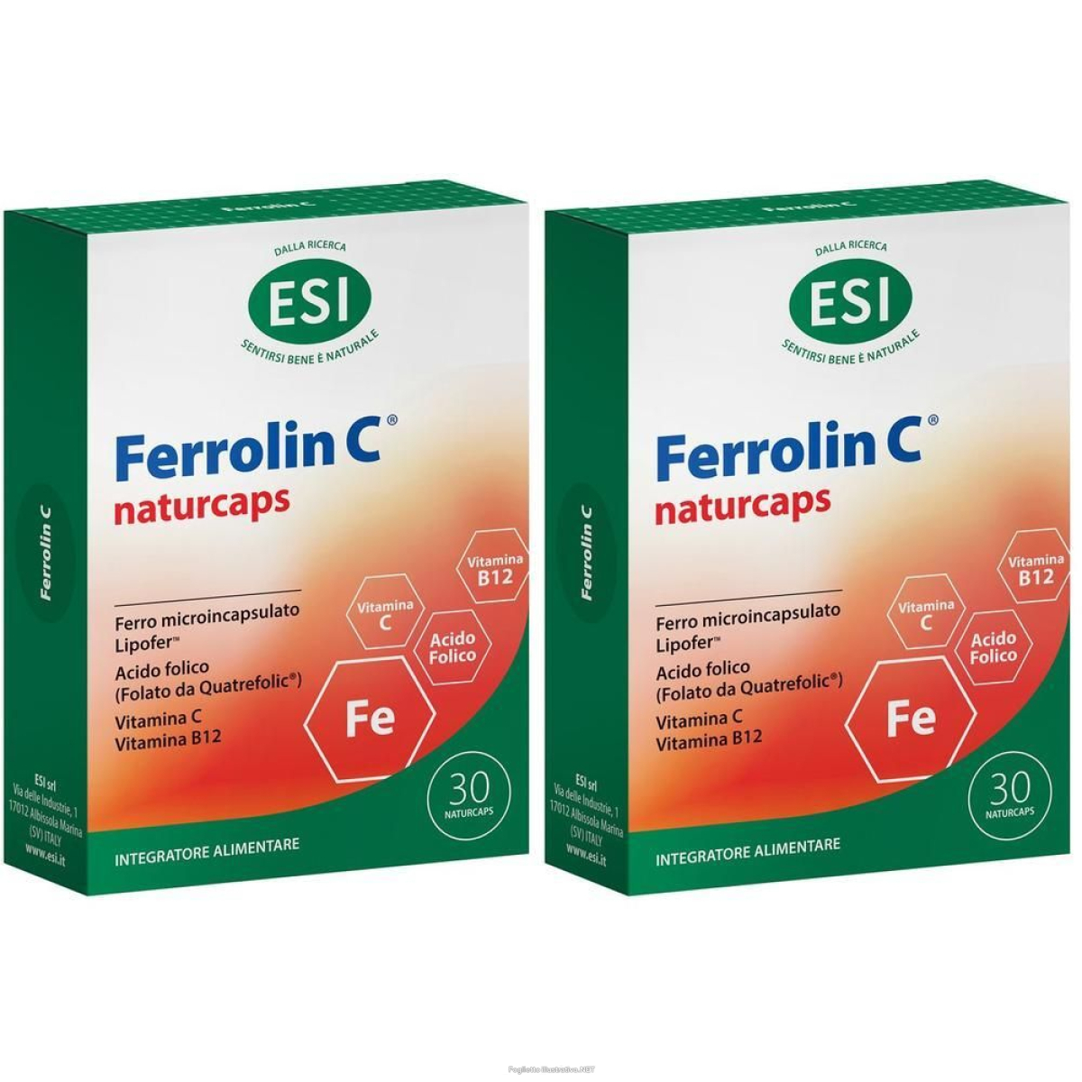 Acquista Online esi ferrolin c naturcaps 2x13,5 g capsule e Cerca l'offerta più bassa