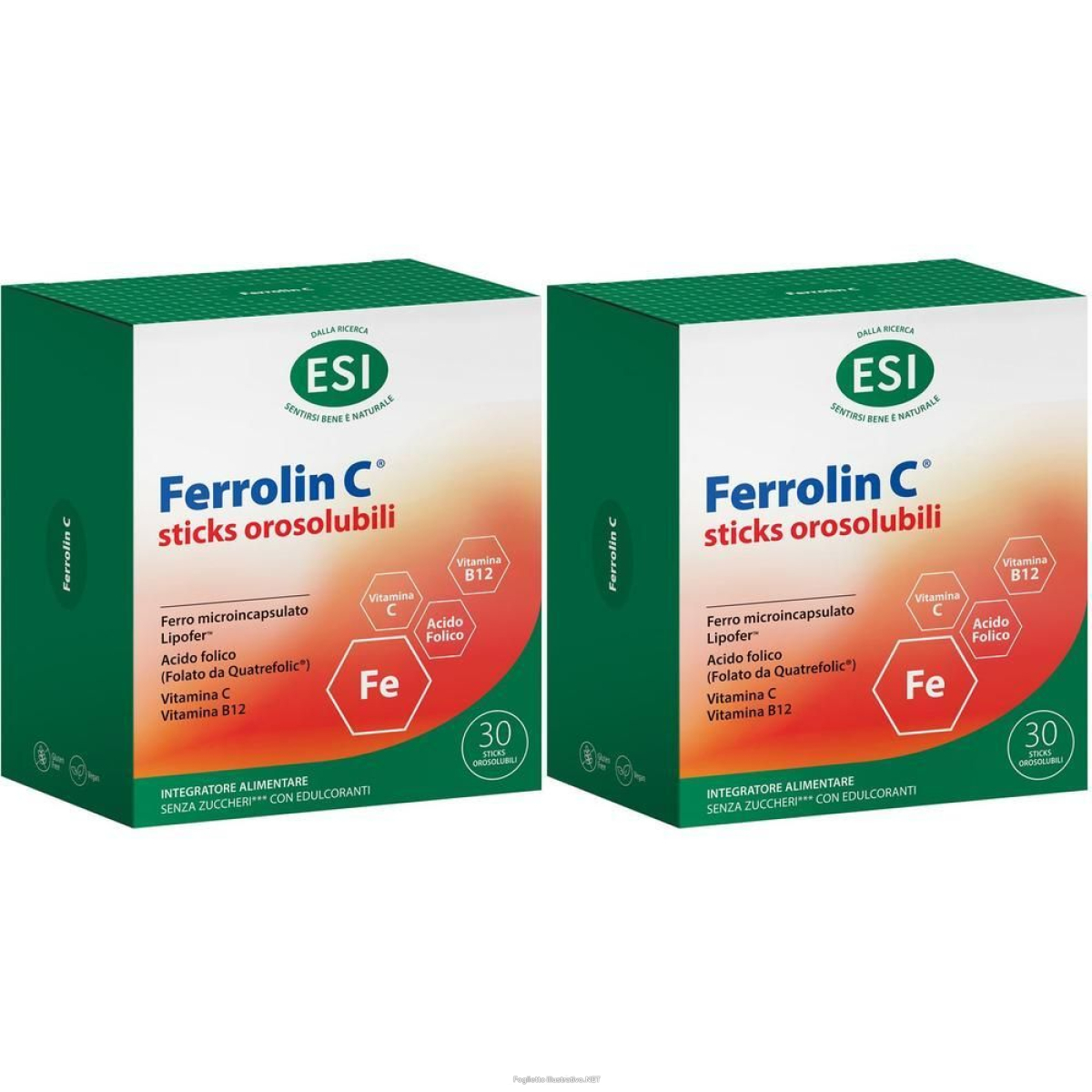 Acquista Online esi ferrolin c stick orosolubile 2x43,5 g polvere per soluzione orale e Cerca l'offerta più bassa