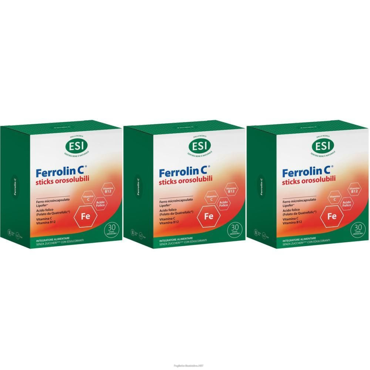Acquista Online esi ferrolin c stick orosolubile 3x43,5 g polvere per soluzione orale e Cerca l'offerta più bassa