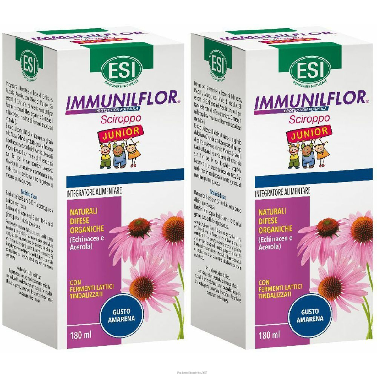 Acquista Online esi immuniflor® sciroppo junior set da 2 2x180 ml e Cerca l'offerta più bassa