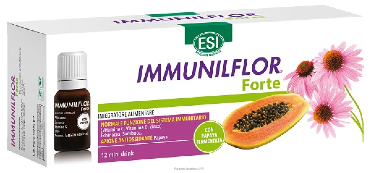 Acquista Online esi immunilflor forte papaya 12 flaconcini mini drink e Cerca l'offerta più bassa