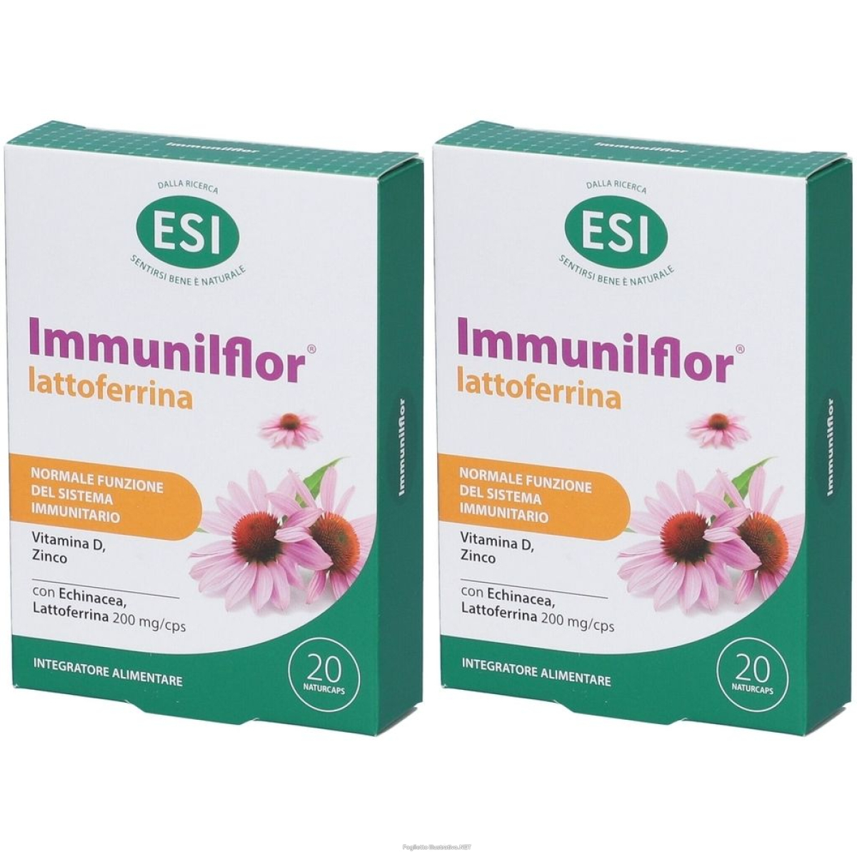 Acquista Online esi immunilflor® lattoferrina set da 2 2x10 g capsule e Cerca l'offerta più bassa