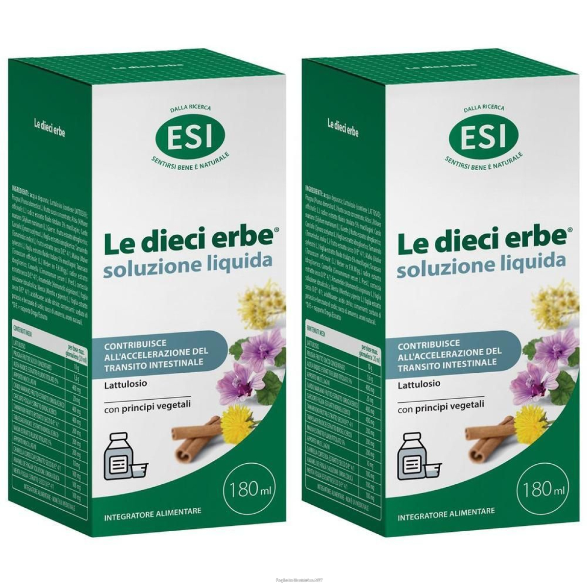 Acquista Online esi le dieci erbe soluzione liquida 2x180 ml orale e Cerca l'offerta più bassa