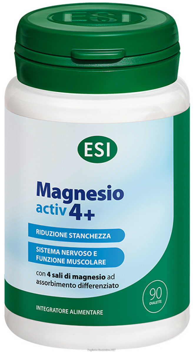 Acquista Online esi magnesio activ 4+ integratore 4 sali di magnesio 90 ovalette e Cerca l'offerta più bassa