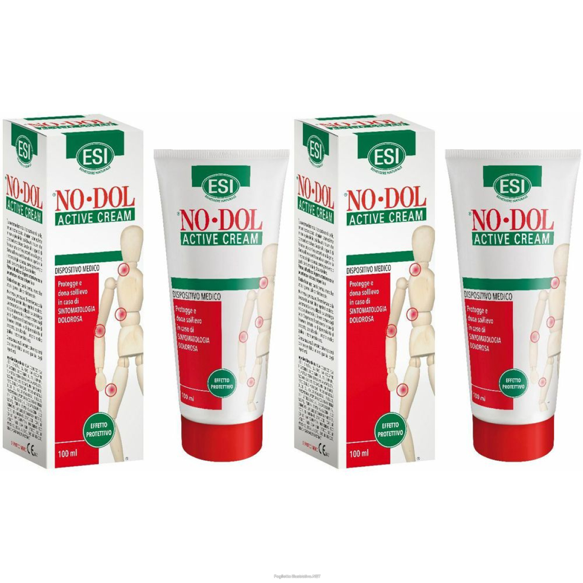 Acquista Online esi no dol active cream set da 2 2x100 ml crema e Cerca l'offerta più bassa