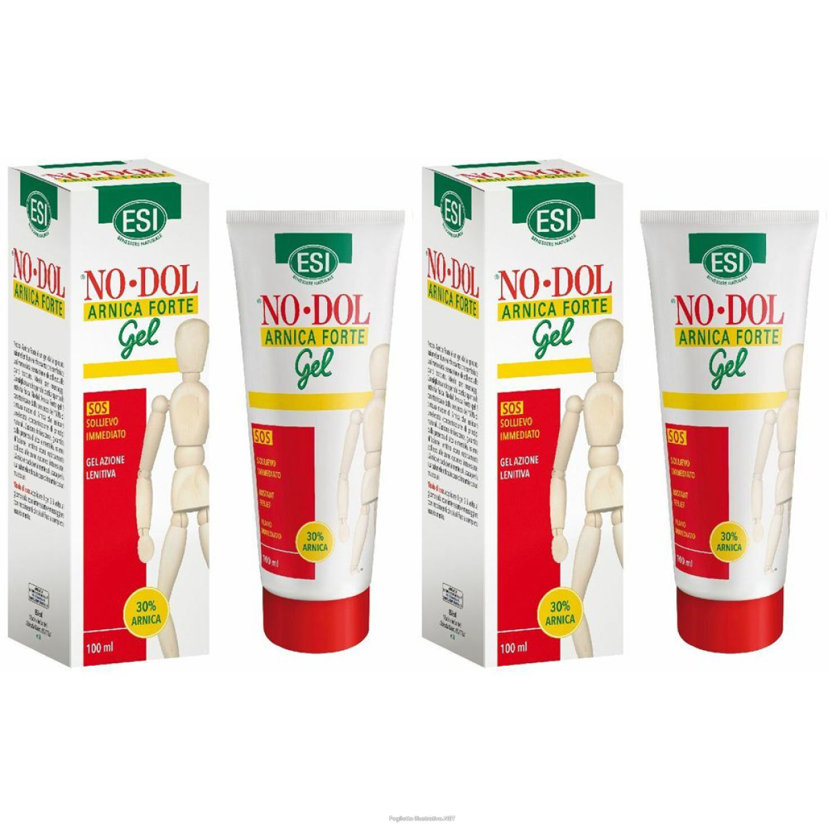 Acquista Online esi no dol arnica forte gel set da 2 2x100 ml e Cerca l'offerta più bassa