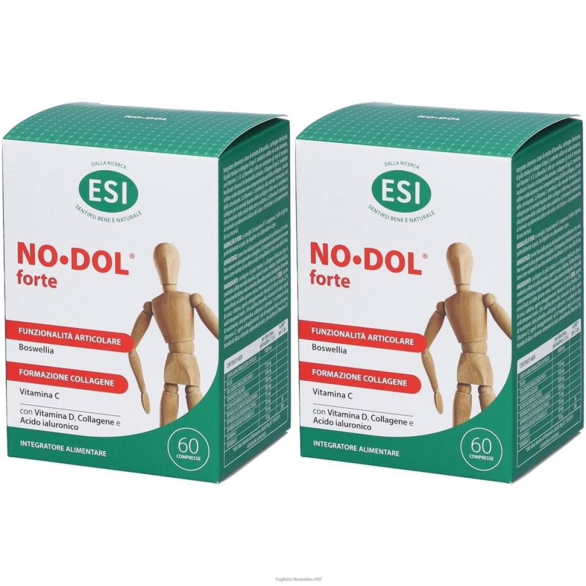 Acquista Online esi no•dol forte set da 2 2x60 pz compresse e Cerca l'offerta più bassa
