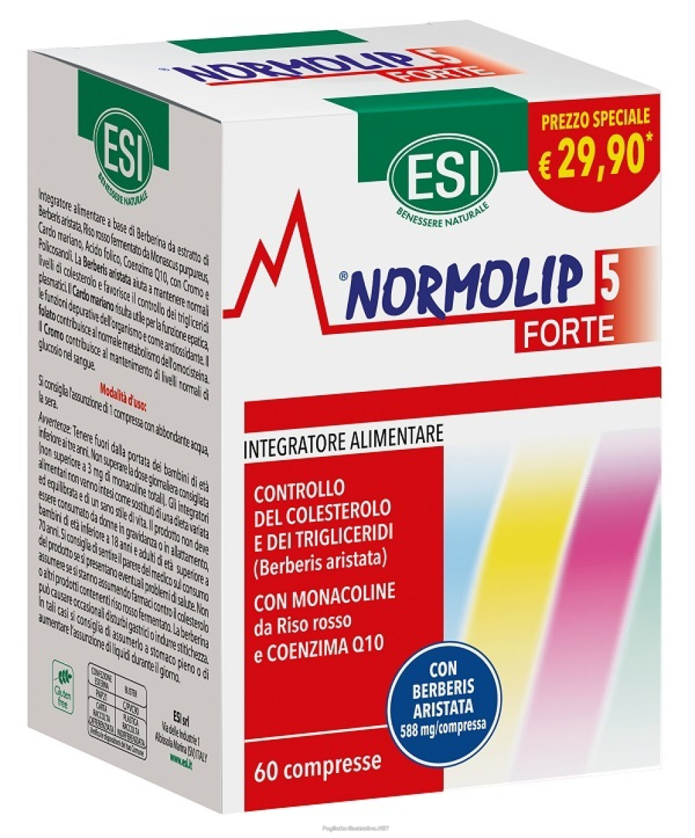 Acquista Online esi normolip 5 forte offerta 60 compresse e Cerca l'offerta più bassa
