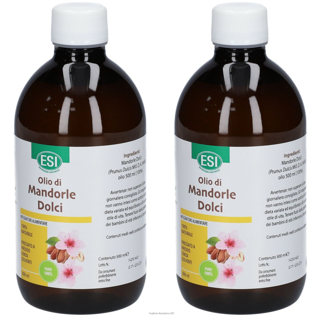 Acquista Online esi olio di mandorle dolci 2x500 ml e Cerca l'offerta più bassa