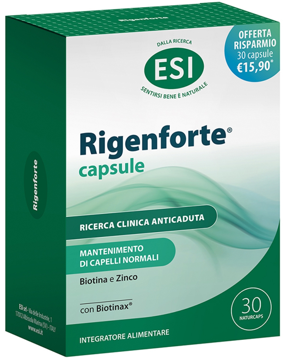 Acquista Online Esi rigenforte naturcaps integratore unghie e capelli promo 30 capsule e Cerca l'offerta più bassa