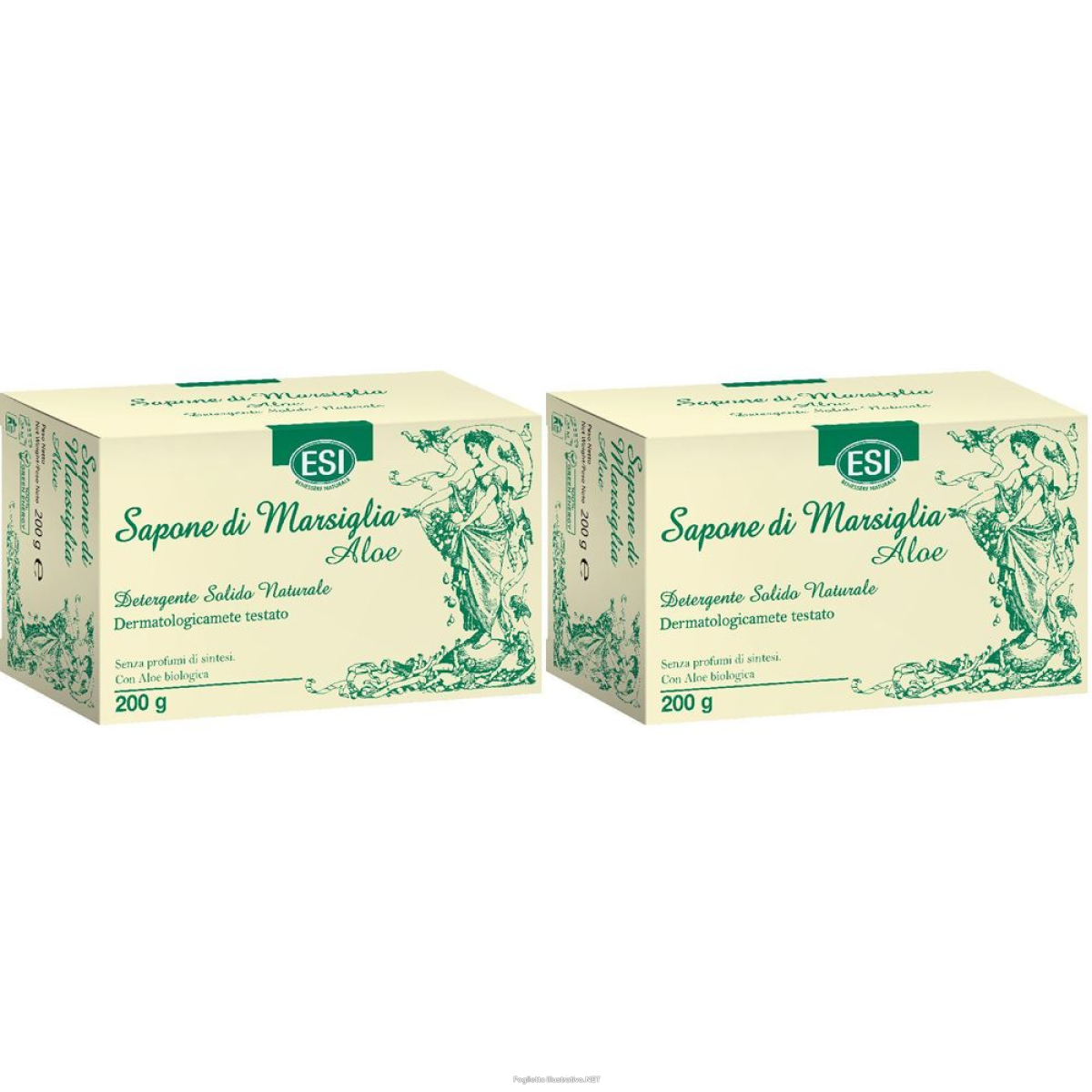 Acquista Online esi sapone di marsiglia aloe set da 2 2x200 g e Cerca l'offerta più bassa