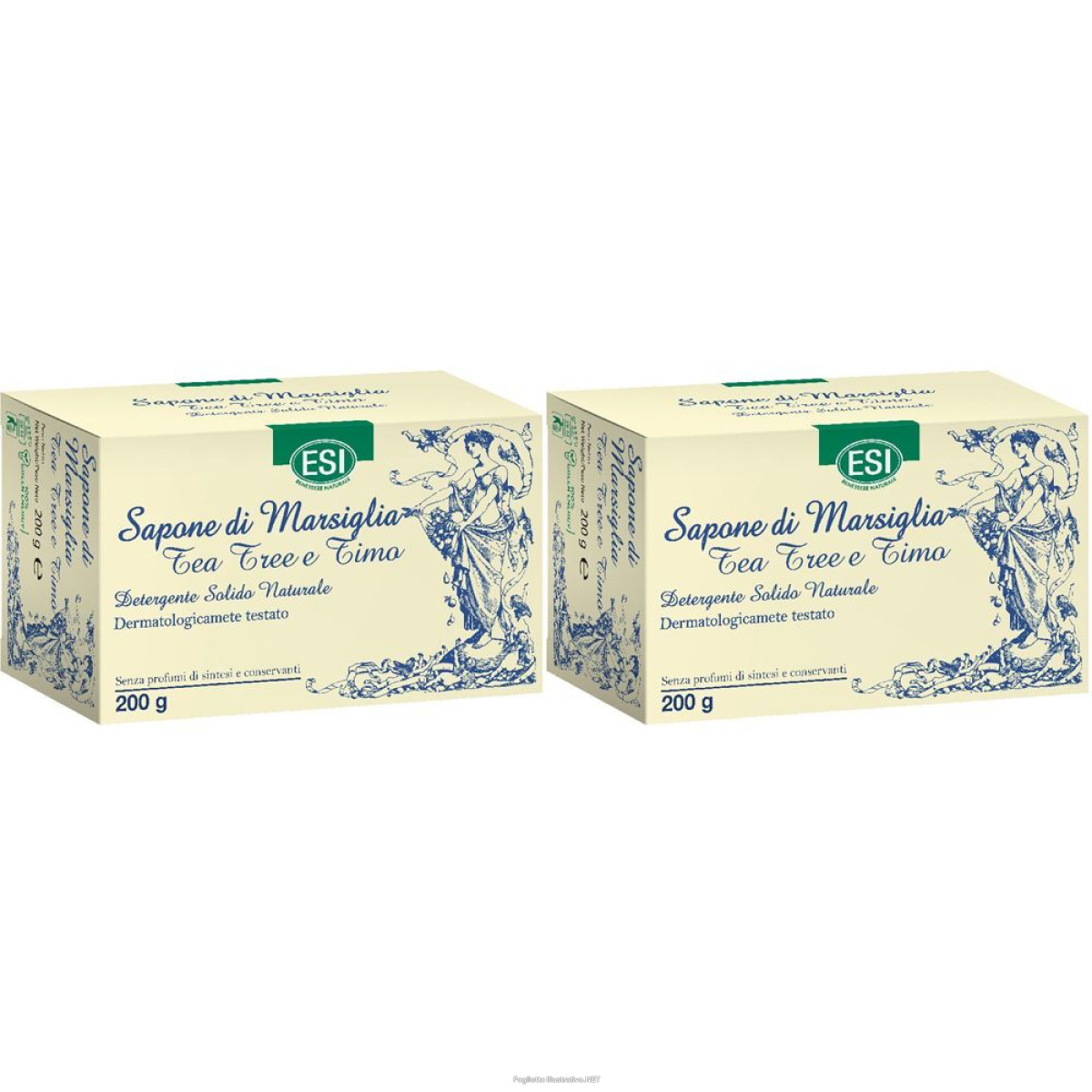 Acquista Online esi sapone di marsiglia tea tree e timo set da 2 2x200 g e Cerca l'offerta più bassa