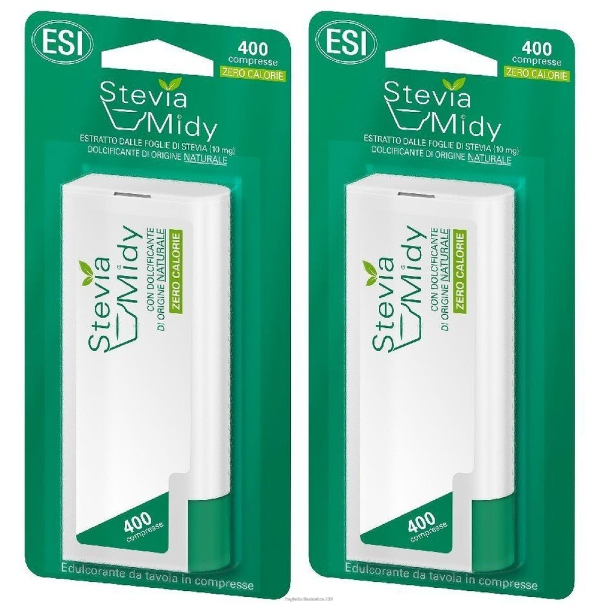 Acquista Online esi stevia midy® set da 2 2x400 pz compresse e Cerca l'offerta più bassa