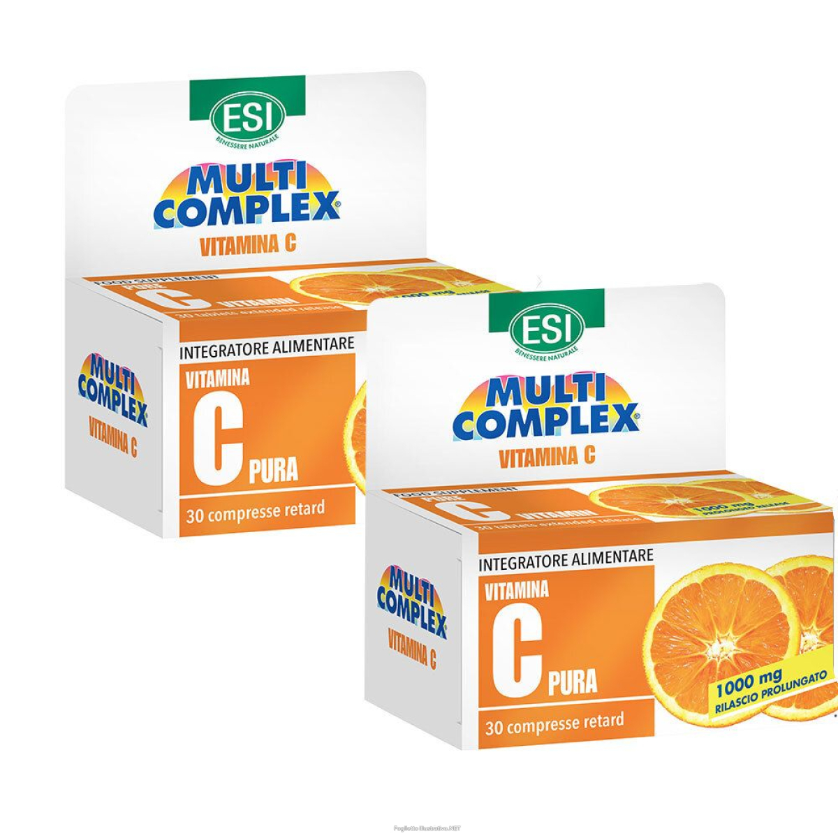 Acquista Online esi vitamina c pura retard set da 2 2x30 pz compresse e Cerca l'offerta più bassa