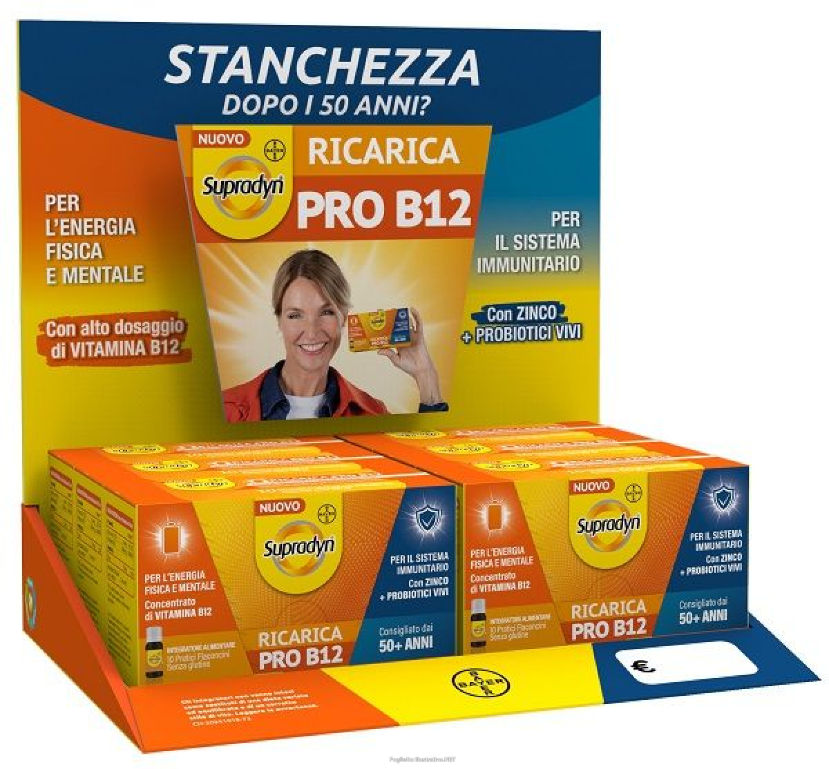 Acquista Online espositore supradyn ricarica pro b12 10 flaconcini banco 6 pezzi e Cerca l'offerta più bassa