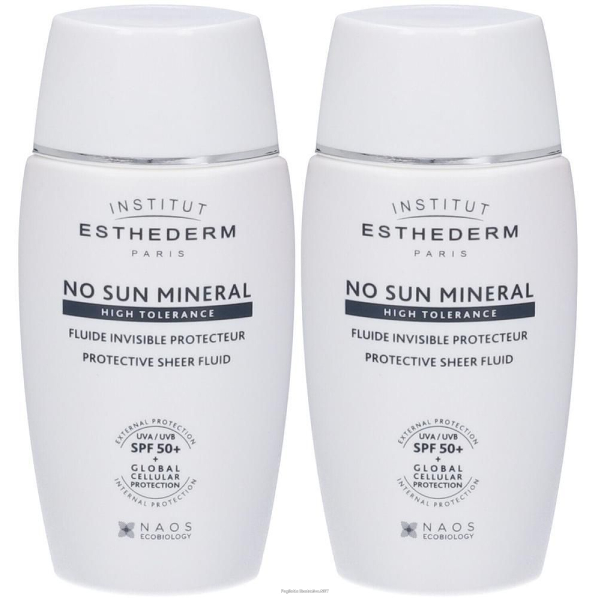 Acquista Online esthederm no sun mineral high tolerance spf50+ 2x40 ml e Cerca l'offerta più bassa