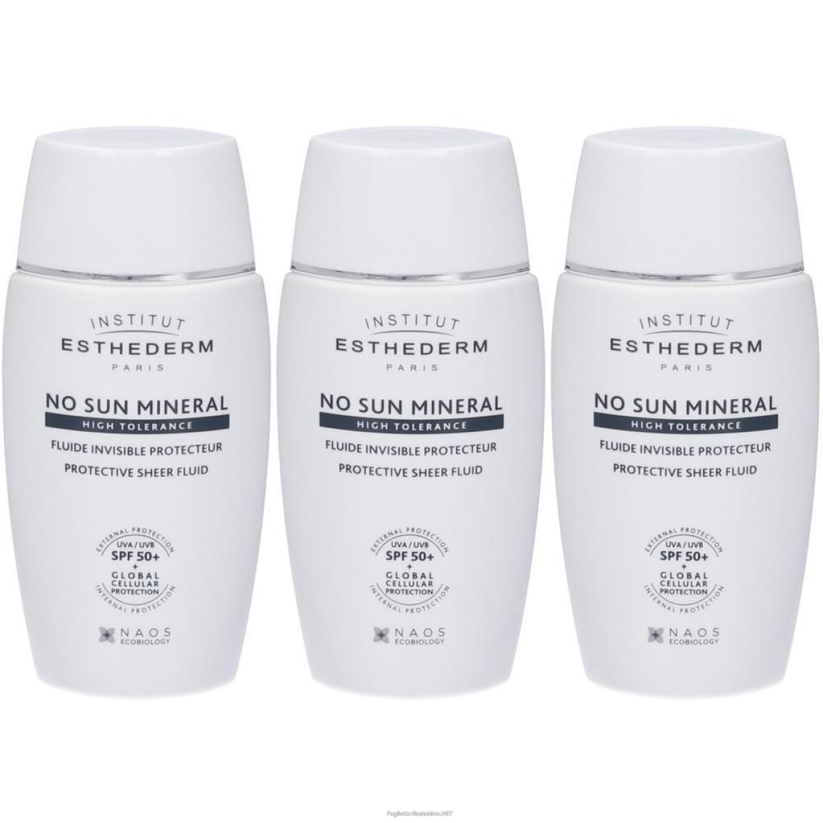 Acquista Online esthederm no sun mineral high tolerance spf50+ 3x40 ml e Cerca l'offerta più bassa