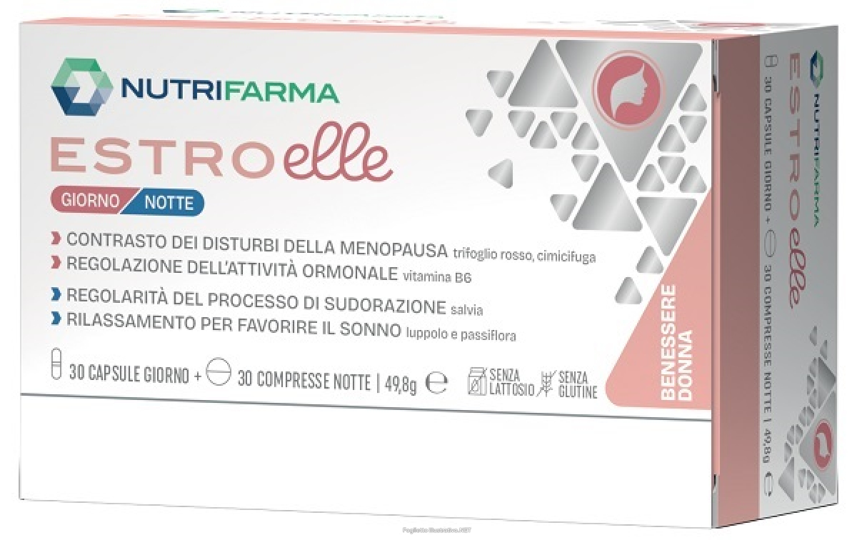 Acquista Online estroelle integratore per il benessere dela donna in menopausa 30 capsule giorno + 30 compresse notte e Cerca l'offerta più bassa