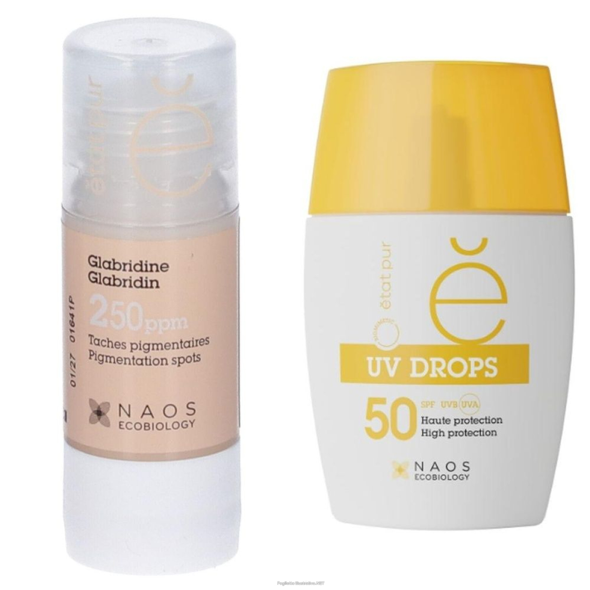 Acquista Online etat pur glabridina 250ppm + uv drops spf50 1 pz set e Cerca l'offerta più bassa