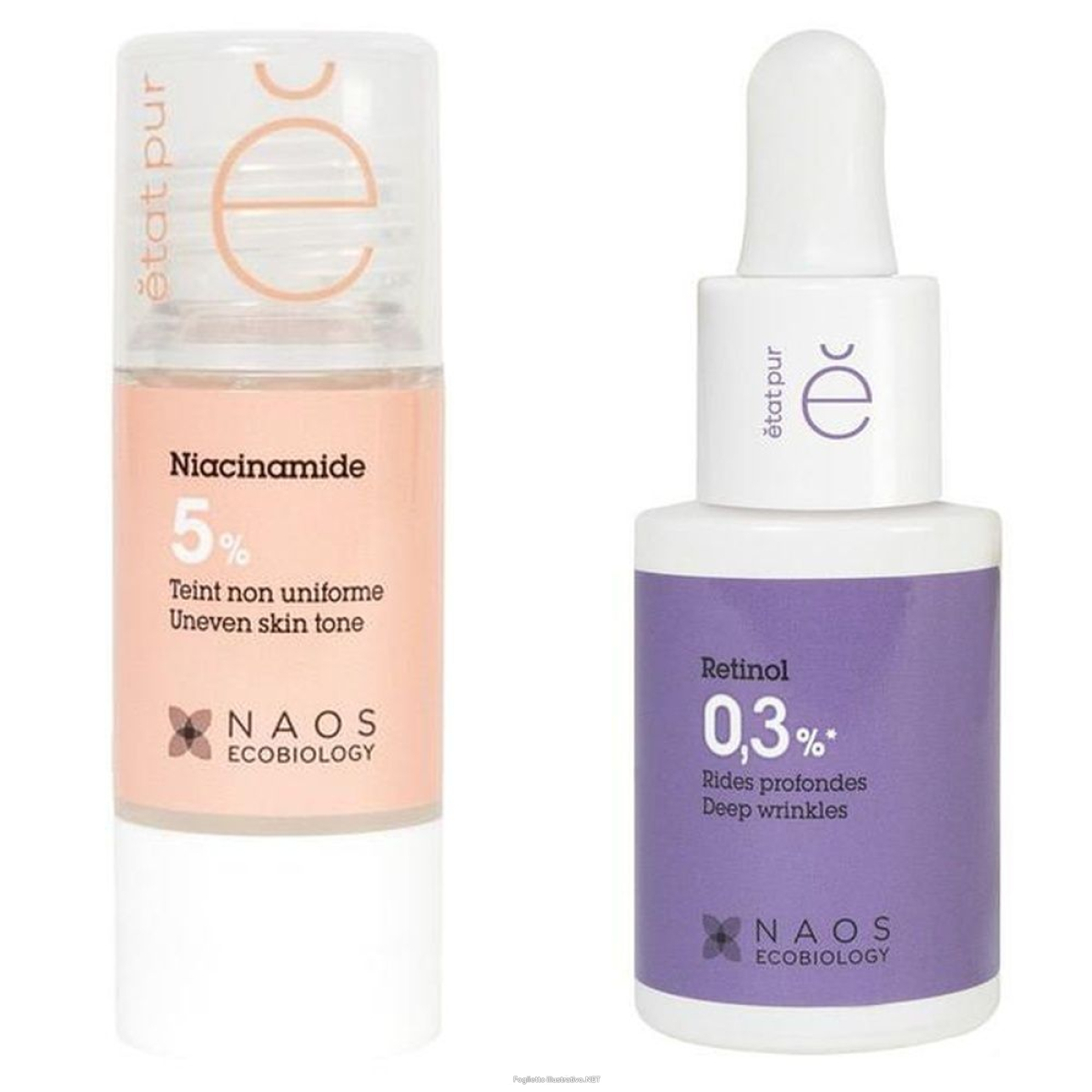 Acquista Online etat pur niacinamide 5% 15ml + retinolo 0,3% 15 ml 2x15 se e Cerca l'offerta più bassa