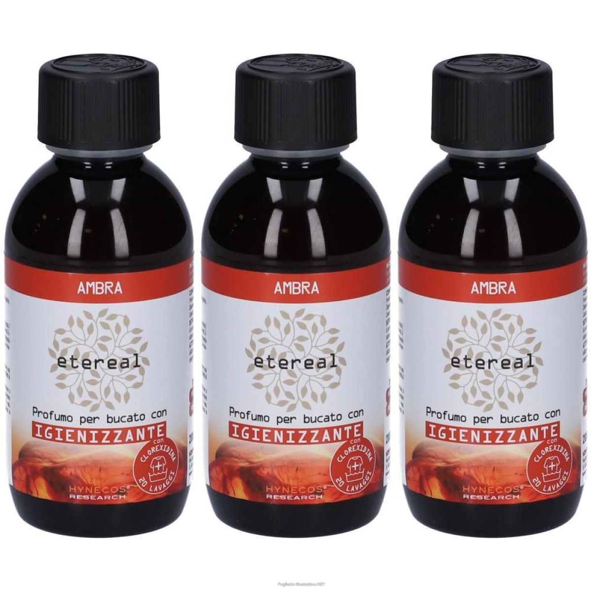 Acquista Online etereal ambra profumo bucato con igienizzante 3x200 ml e Cerca l'offerta più bassa