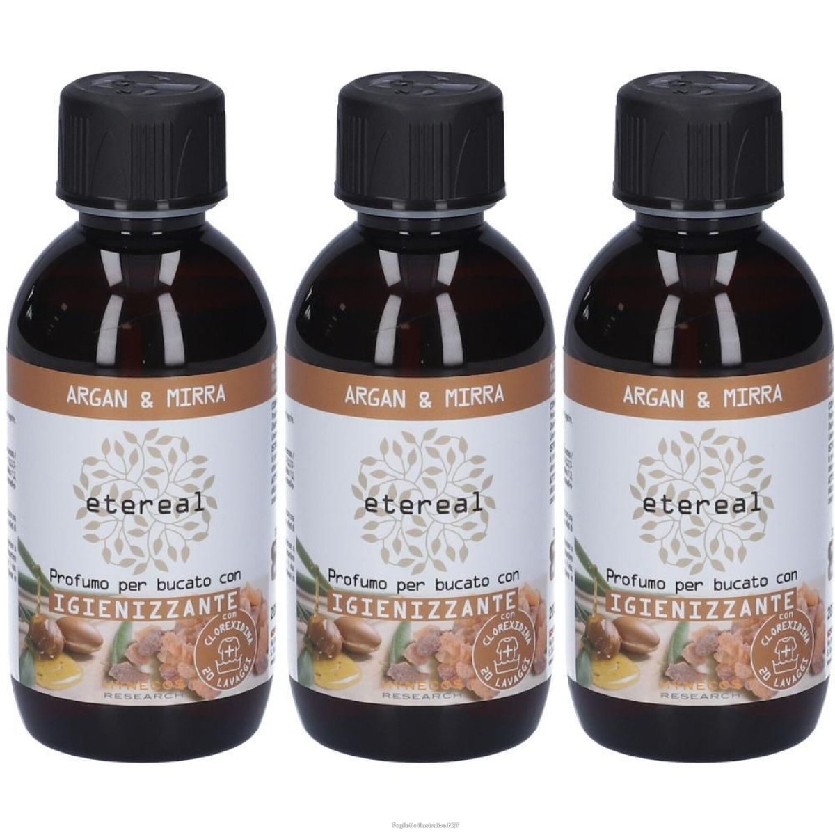 Acquista Online etereal argan mirra profumo bucato con igienizzante 3x200 ml e Cerca l'offerta più bassa