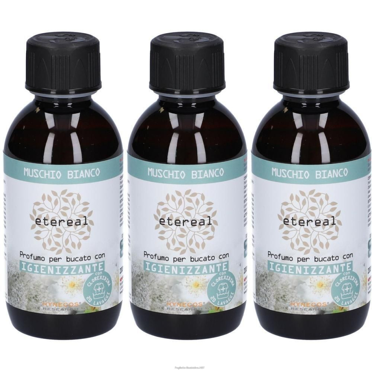 Acquista Online etereal profumo per bucato igienizzante muschio bianco 3x200 ml e Cerca l'offerta più bassa