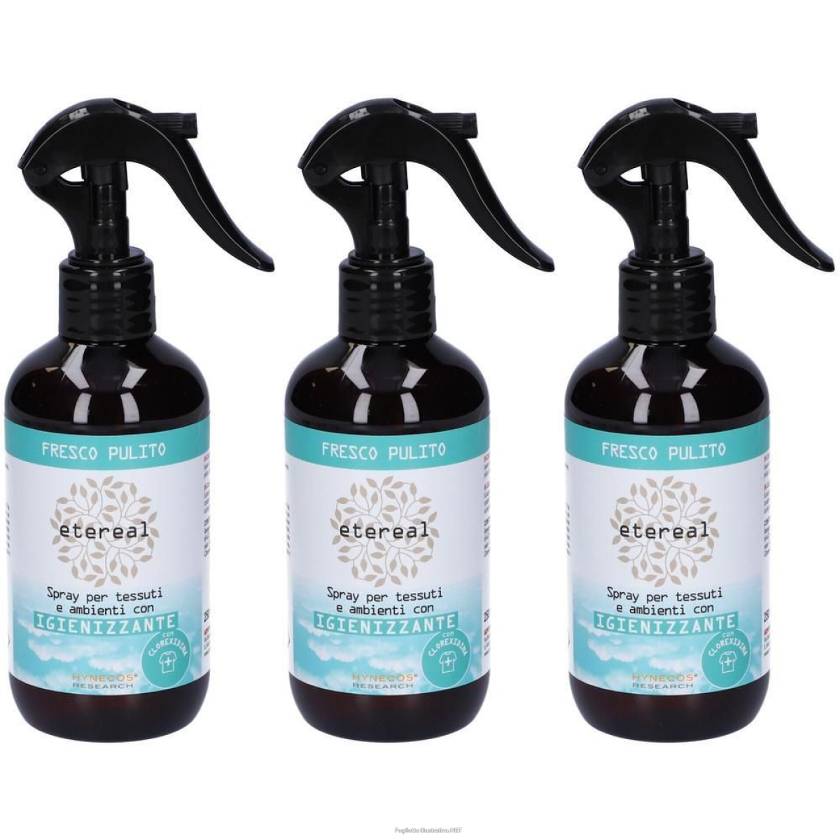 Acquista Online etereal spray per tessuti e ambienti igienizzante fresco pulito 3x250 e Cerca l'offerta più bassa