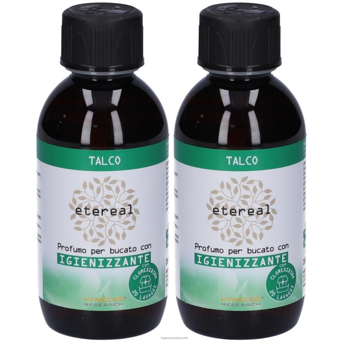 Acquista Online etereal talco profumo bucato con igienizzante 2x200 ml e Cerca l'offerta più bassa