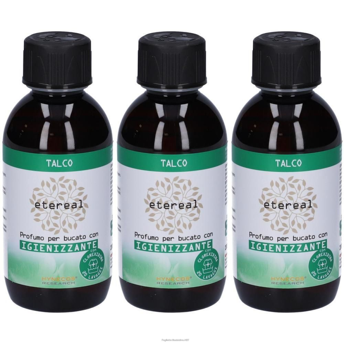 Acquista Online etereal talco profumo bucato con igienizzante 3x200 ml e Cerca l'offerta più bassa