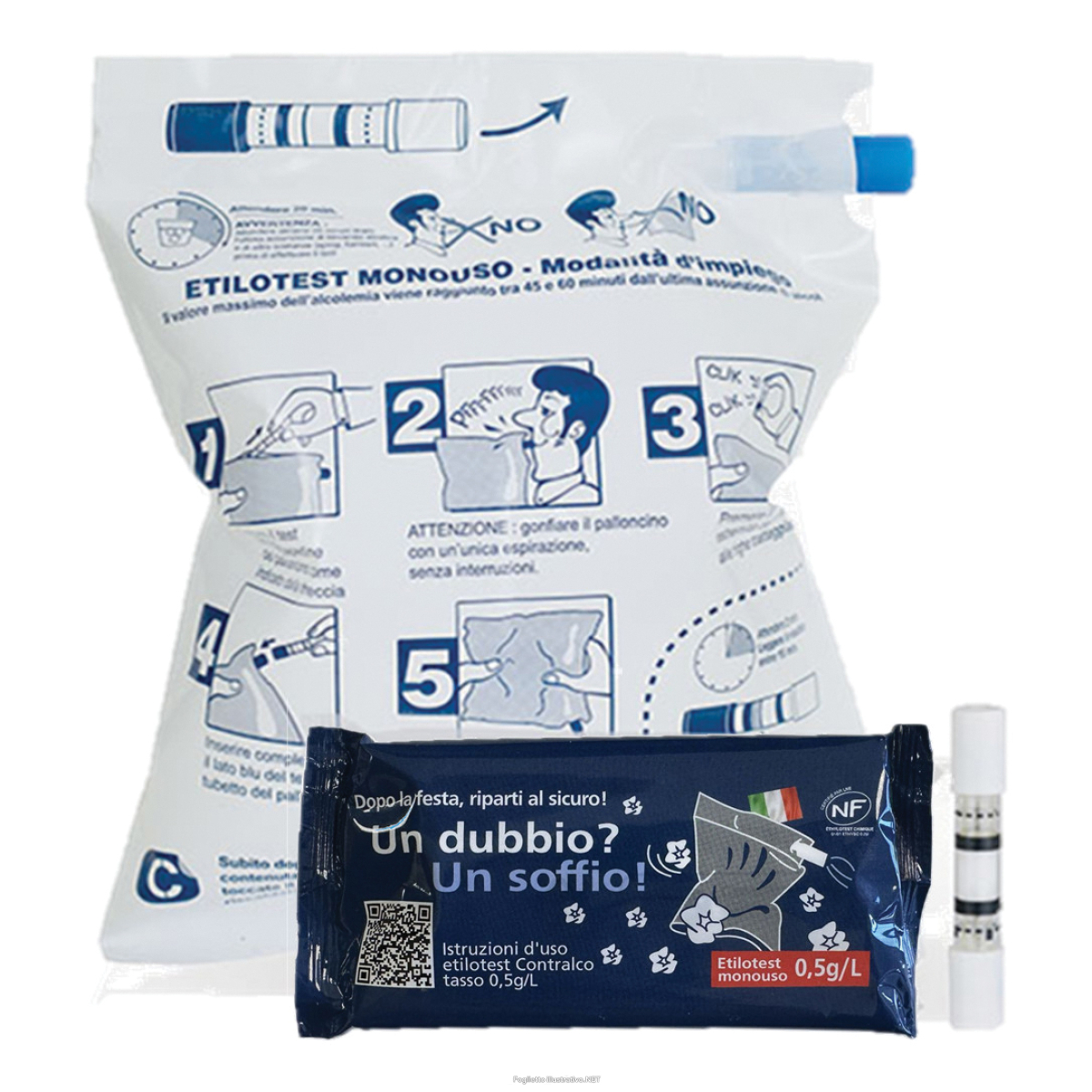 Acquista Online etilotest 0,5 flowpack test monouso 1 pezzo e Cerca l'offerta più bassa