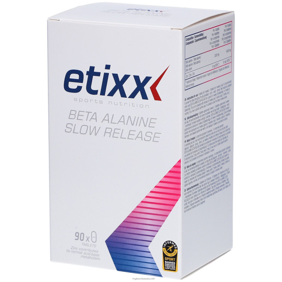 Acquista Online etixx beta alanine slow release 90 pz compresse e Cerca l'offerta più bassa