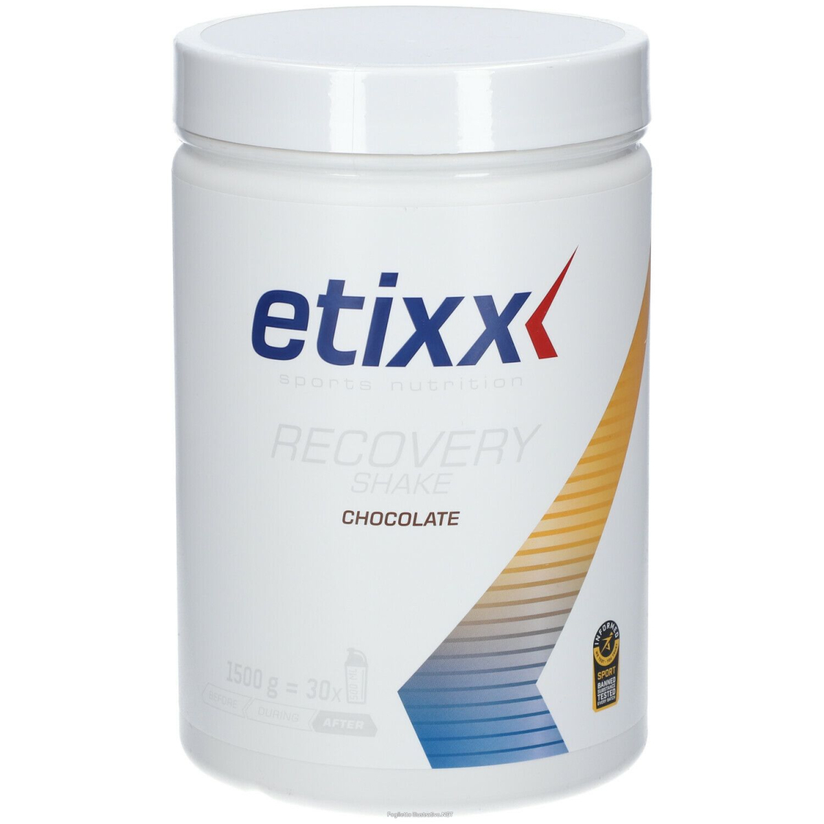 Acquista Online etixx recovery shake cioccolato 1500 g polvere e Cerca l'offerta più bassa