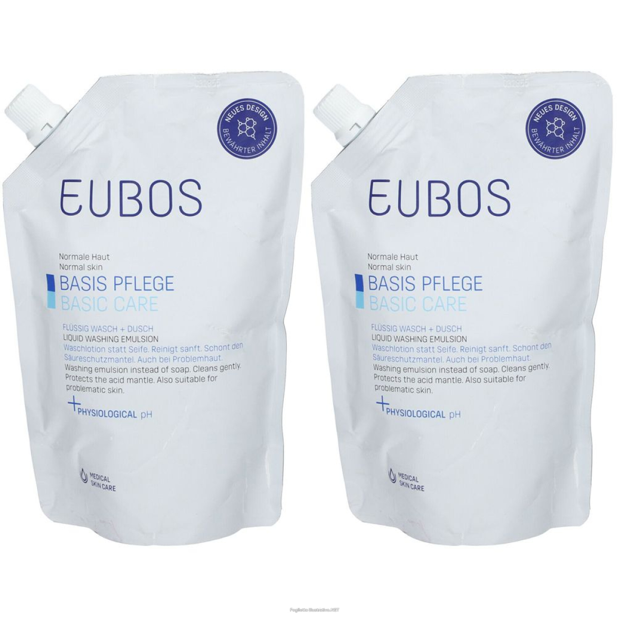Acquista Online eubos® detergente liquido ricarica set da 2 2x400 ml sapone liquido e Cerca l'offerta più bassa