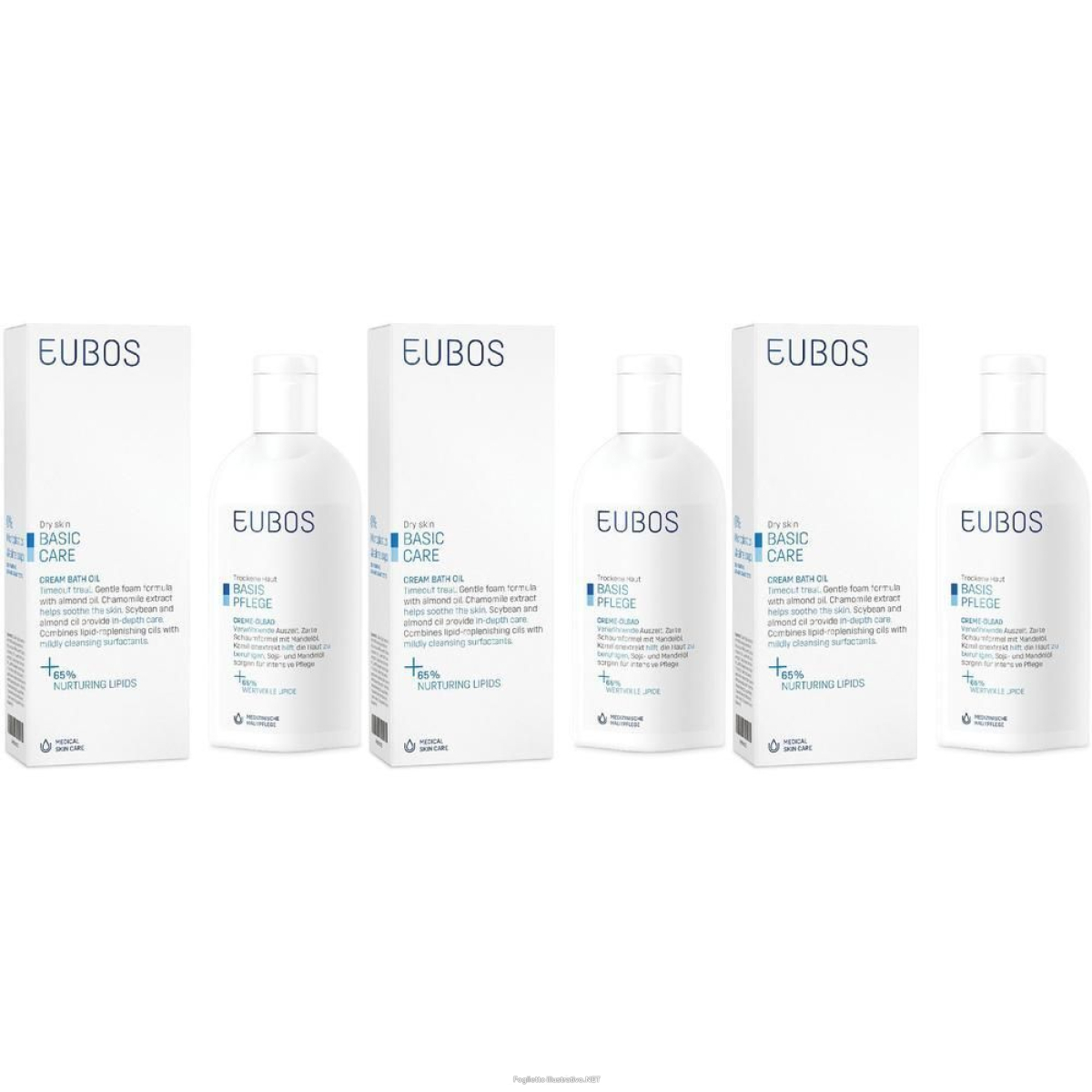 Acquista Online eubos® olio da bagno per pelli secche 3x200 ml e Cerca l'offerta più bassa