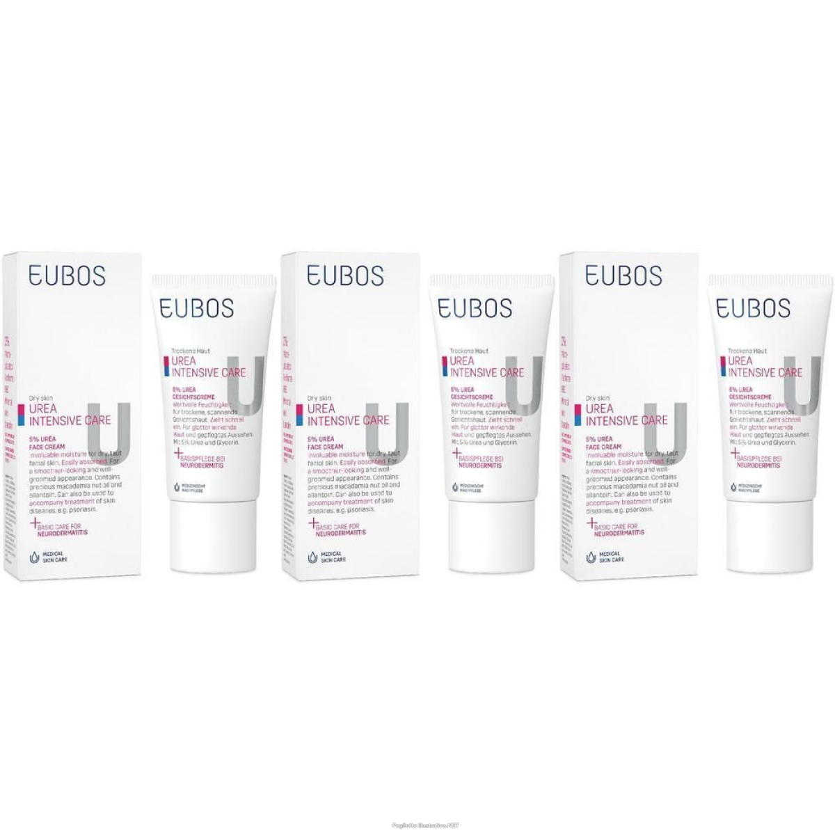 Acquista Online eubos urea 5% crema viso 50 ml 3x50 ml e Cerca l'offerta più bassa