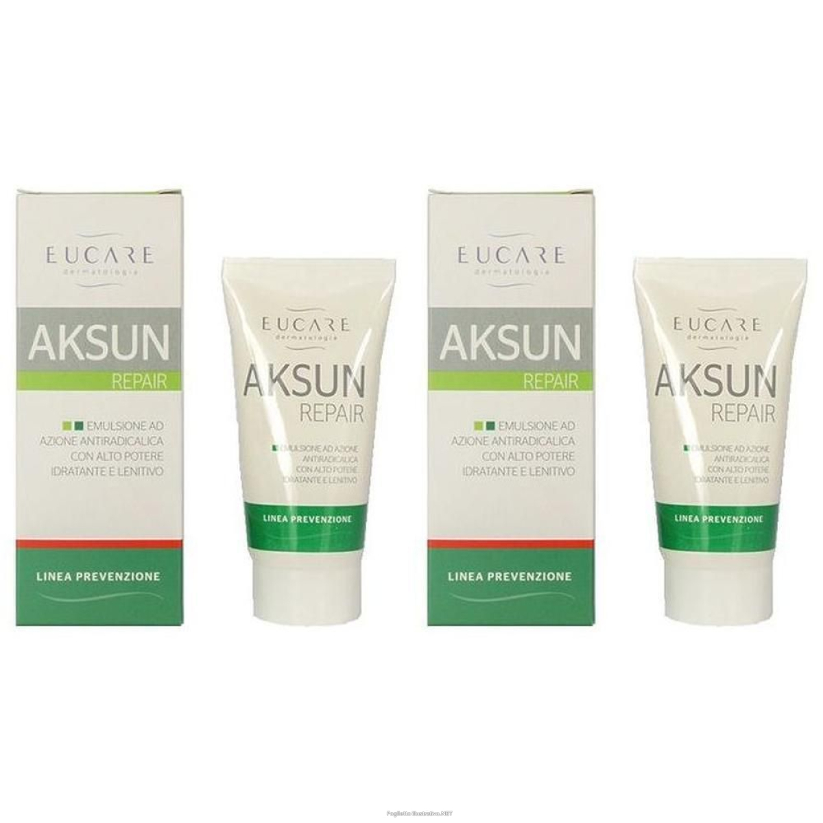 Acquista Online eucare aksun repair emulsione ad azione antiradicalica 2x50 ml e Cerca l'offerta più bassa