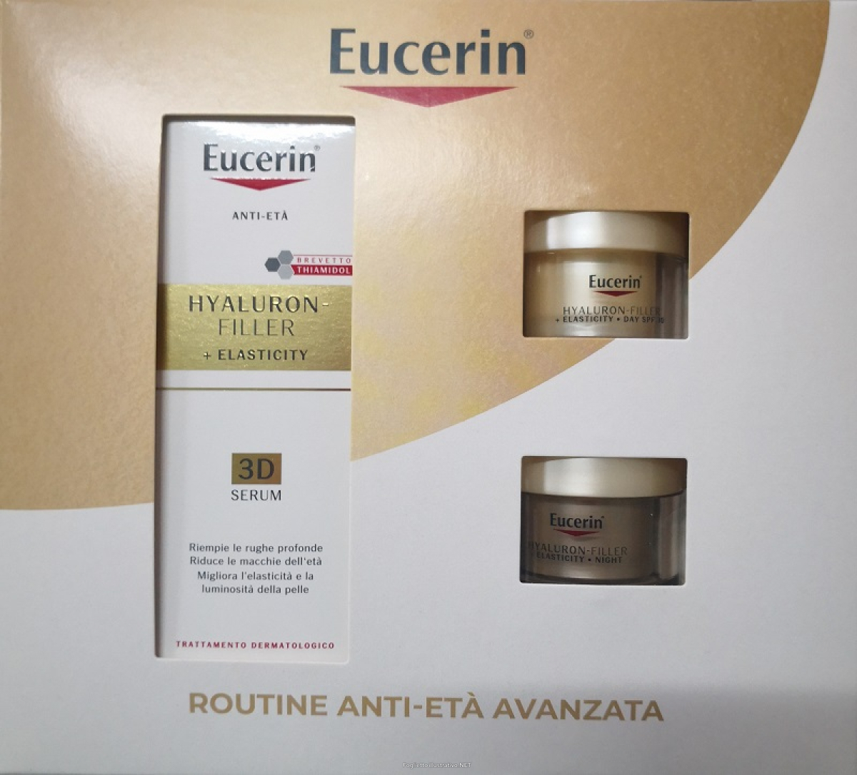 Acquista Online eucerin anti age xmas pack elasticity 3d serum mini 2025 1 hyaluron filler siero 3d 30ml+1 hyaluron filler crema spf30 20 ml+1 hyaluron filler night cream 20 ml e Cerca l'offerta più bassa