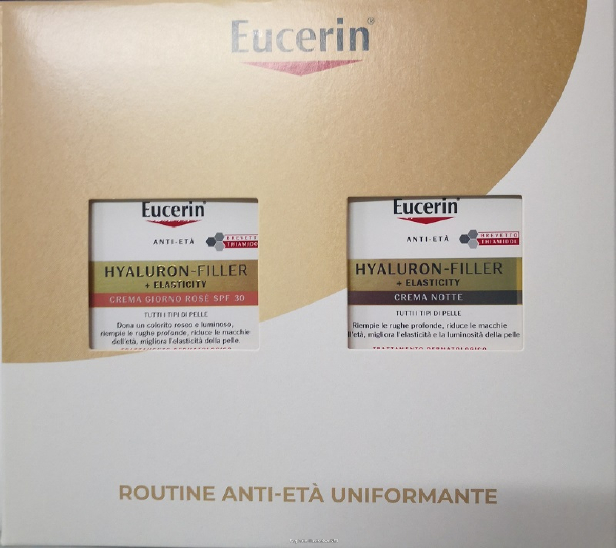 Acquista Online eucerin anti age xmas pack elasticity rosy notte 2025 1 hyaluron filler crema giorno rose spf30 50 ml + 1 hyaluron filler elasticit notte 50 ml e Cerca l'offerta più bassa