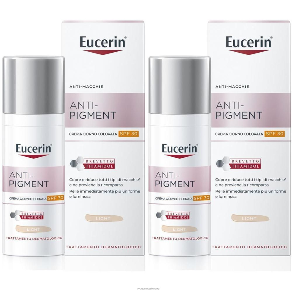 Acquista Online eucerin anti-pigment crema giorno spf 30 colorata light 1 pz 2x50 ml e Cerca l'offerta più bassa
