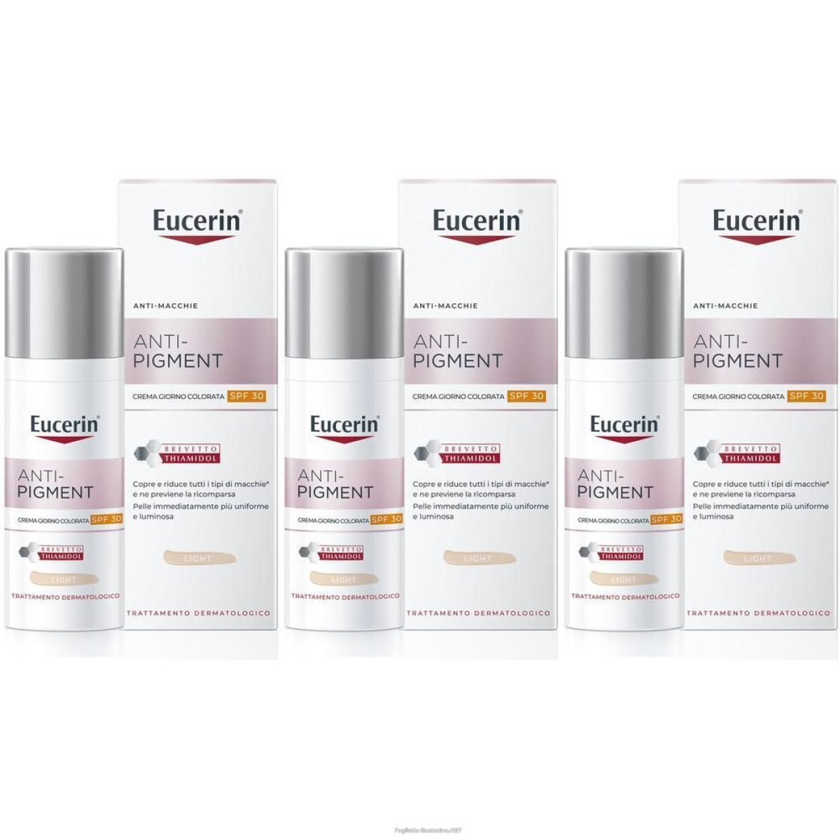 Acquista Online eucerin anti-pigment crema giorno spf 30 colorata light 1 pz 3x50 ml e Cerca l'offerta più bassa