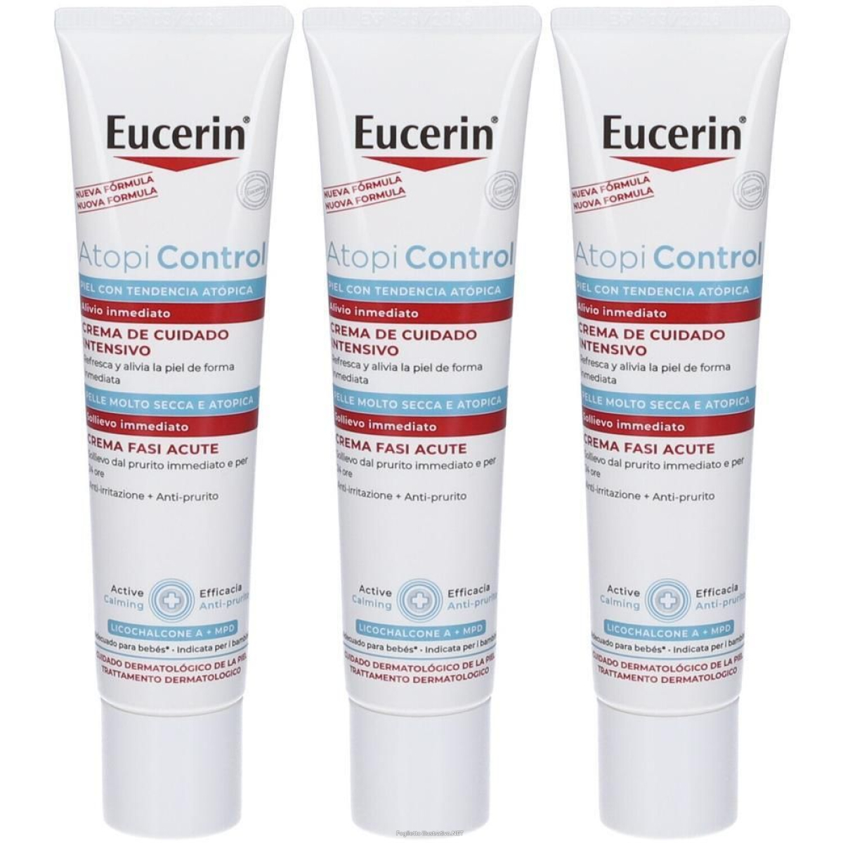 Acquista Online eucerin atopicontrol crema fasi acute 3x40 ml e Cerca l'offerta più bassa