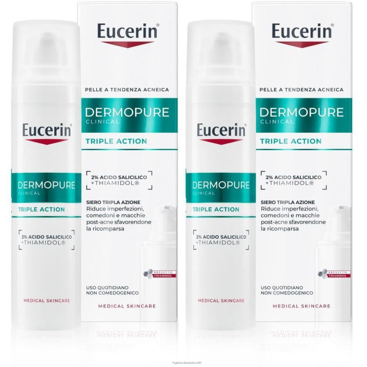 Acquista Online eucerin dermopure clinical siero viso tripla azione 2x40 ml e Cerca l'offerta più bassa