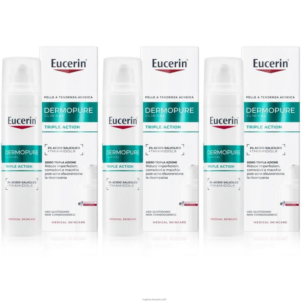 Acquista Online eucerin dermopure clinical siero viso tripla azione 3x40 ml e Cerca l'offerta più bassa