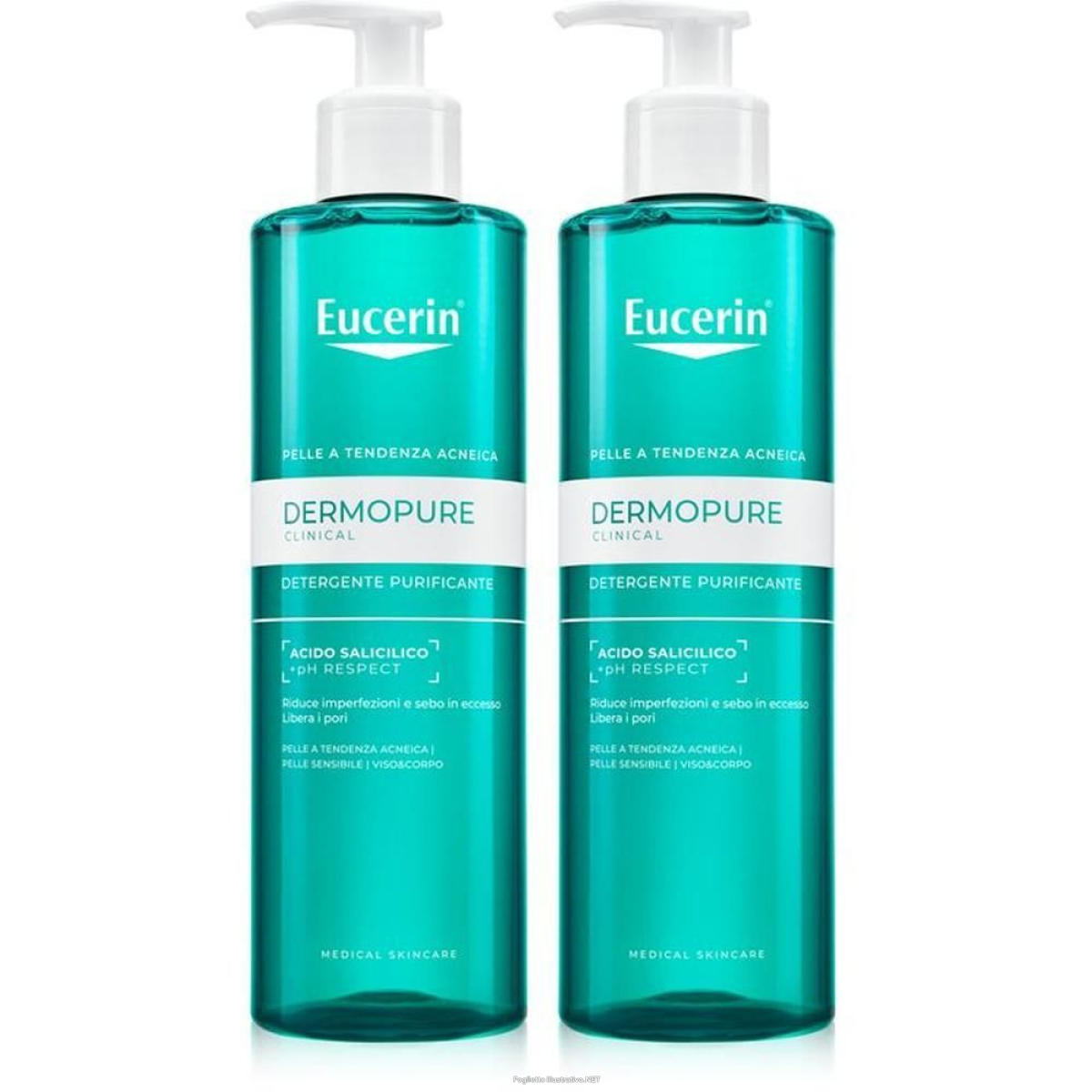 Acquista Online eucerin dermopure detergente purificate 2x400 ml e Cerca l'offerta più bassa